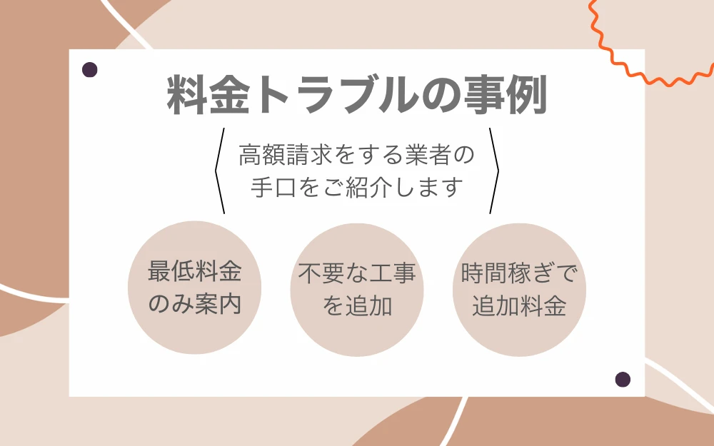 料金トラブルの事例の見出し画像
