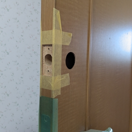 熊谷市 鍵新規取付作業中