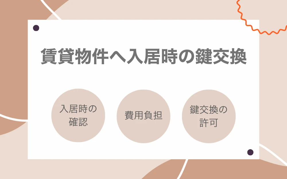 賃貸物件へ入居時の鍵交換
