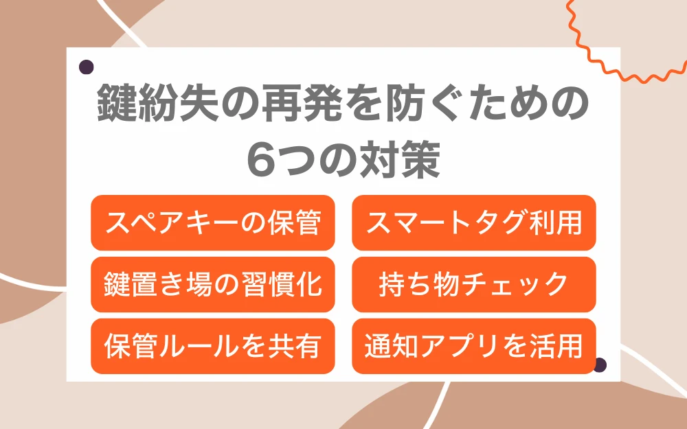 鍵紛失の再発防止策