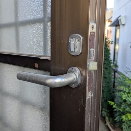 栃木県下野市 勝手口の鍵開け 作業後写真