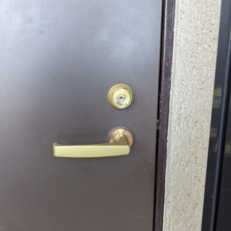 埼玉県川越市で賃貸住宅の玄関鍵交換 作業実績 2025/11/04の作業写真