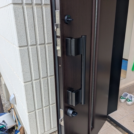 埼玉県入間郡三芳町で玄関の鍵修理 作業後写真