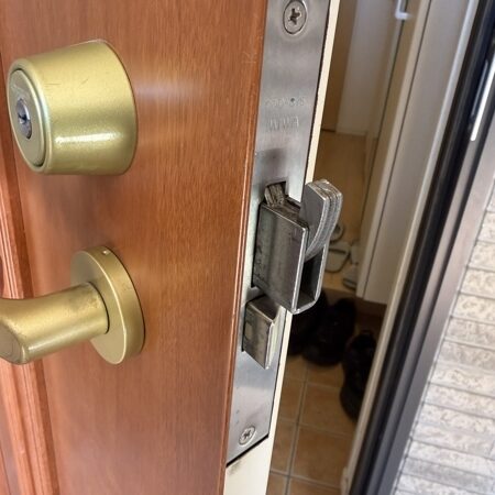 茨城県取手市 玄関の鍵修理 作業後写真