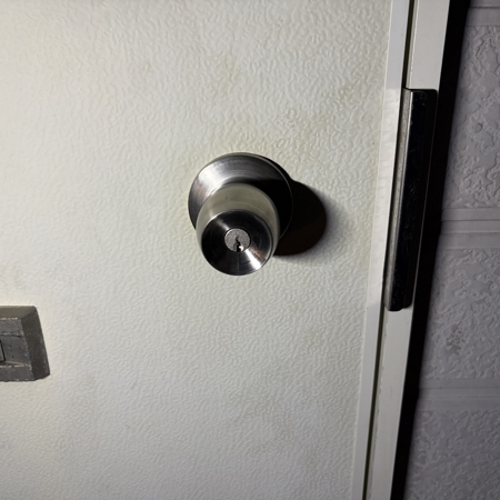 神奈川県秦野市 握り玉の鍵交換 作業後写真