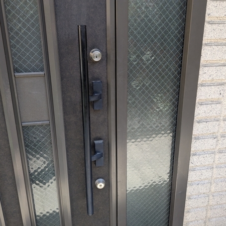 埼玉県さいたま市中央区で戸建て住宅の玄関鍵交換